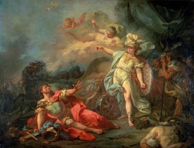La lotta tra Marte e Minerva, 1771 da Jacques Louis David